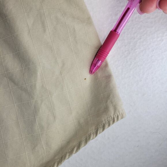 Woolrich Mens 2XL Long Sleeve Button Up British Tan #6040 Cotton Shirt Outdoors - Picture 11 of 12